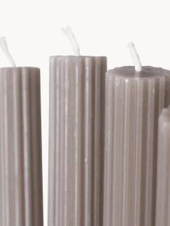 Velas Decorativas|Jarrones> Velas candelabro Classic, 4 uds. Greige