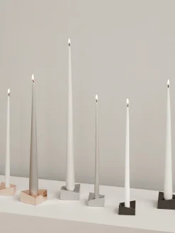 New Velas cónicas Ester, 4 uds. Velas Decorativas|Jarrones