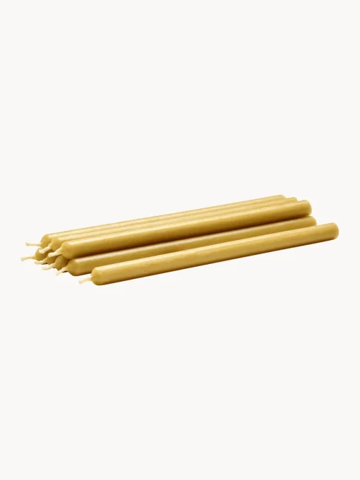 Velas Decorativas|Jarrones>STOFF Nagel Velas cónicas finas Eirik, 8 uds. Amarillo mostaza