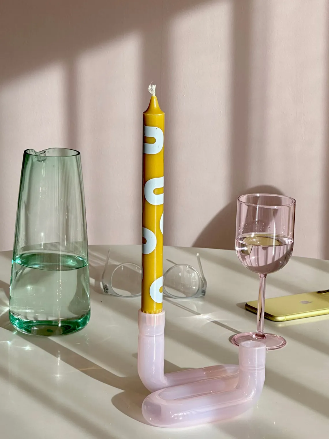 Outlet Velas cónicas Happy, 4 uds. Velas Decorativas|Jarrones