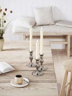Velas Led|Velas Decorativas></noscript>Deluxe Homeart Velas cónicas LED artesanales Real Flame, 24 cm, 2 uds. Blanco crema