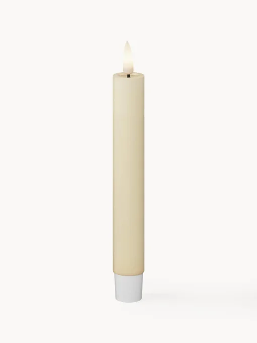 Hot Velas cónicas LED artesanales Real Flame, 15 cm, 2 uds. Velas Led|Velas Decorativas