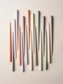 Velas Decorativas|Jarrones></noscript>STOFF Nagel Velas cónicas , 6 uds. Marrón