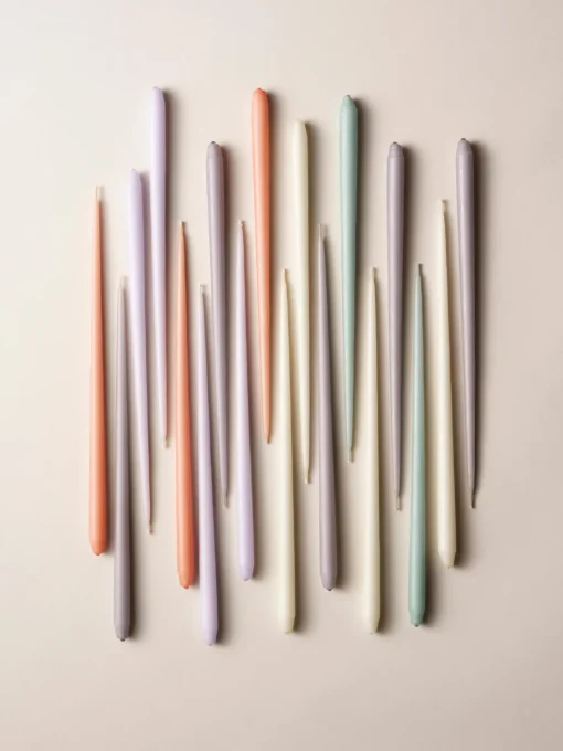 Velas Decorativas|Jarrones>STOFF Nagel Velas cónicas , 6 uds. Gris