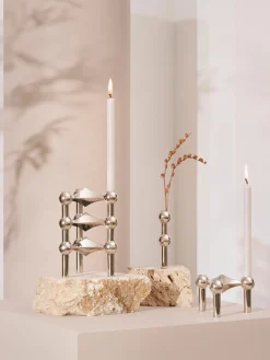 Velas Decorativas|Jarrones></noscript>STOFF Nagel Velas cónicas , 12 uds. Blanco Off White