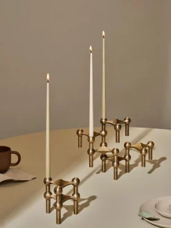 Velas Decorativas|Jarrones>STOFF Nagel Velas cónicas , 6 uds. Greige