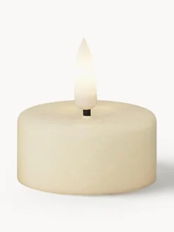 Velas Led|Velas Decorativas>Deluxe Homeart Velas de té LED artesanales Real Flame, 4 uds. Blanco crema