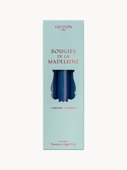 Velas Decorativas|Jarrones>Trudon Velas para cena artesanales Madeleine, 6 uds. Azul oscuro