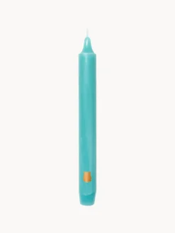 Velas Decorativas|Jarrones>Trudon Velas para cena artesanales Madeleine, 6 uds. Turquesa
