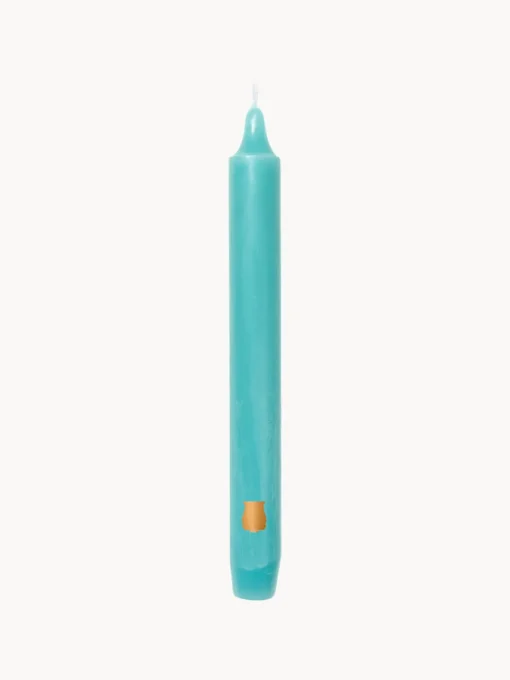 Velas Decorativas|Jarrones>Trudon Velas para cena artesanales Madeleine, 6 uds. Turquesa