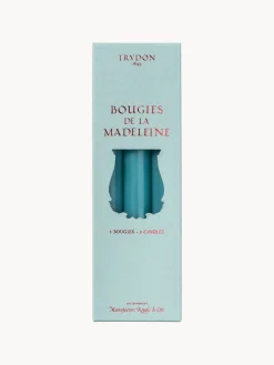 Velas Decorativas|Jarrones>Trudon Velas para cena artesanales Madeleine, 6 uds. Turquesa
