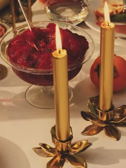 Velas Decorativas|Jarrones></noscript>Trudon Velas para cena artesanales Madeleine, 6 uds. Dorado