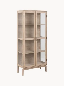 Vitrina de madera con puertas de vidrio Linley Vitrinas|Vitrinas