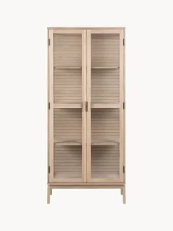 Vitrina de madera con puertas de vidrio Linley Vitrinas|Vitrinas