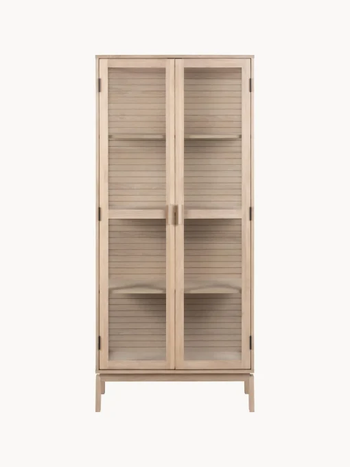 Vitrina de madera con puertas de vidrio Linley Vitrinas|Vitrinas