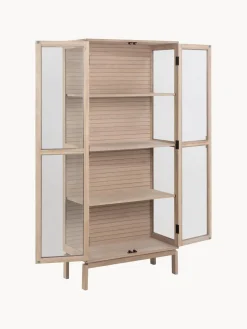 Vitrina de madera con puertas de vidrio Linley Vitrinas|Vitrinas