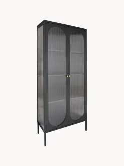Vitrinas|Vitrinas>House Nordic Vitrina de metal con cristal acanalado Adelaide