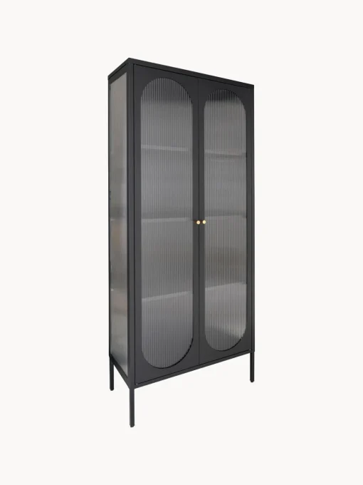 Vitrinas|Vitrinas>House Nordic Vitrina de metal con cristal acanalado Adelaide