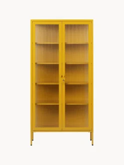 New Vitrina de metal con cristal acanalado The Collector Vitrinas|Vitrinas