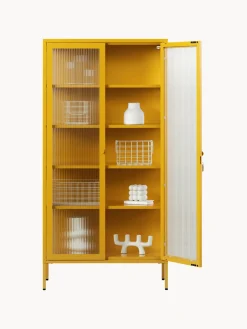 New Vitrina de metal con cristal acanalado The Collector Vitrinas|Vitrinas