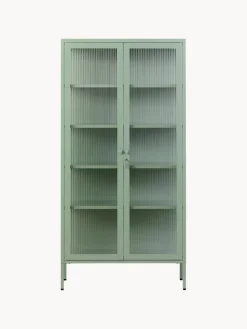 Outlet Vitrina de metal con cristal acanalado The Collector Vitrinas|Vitrinas