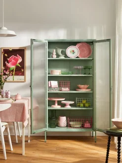 Outlet Vitrina de metal con cristal acanalado The Collector Vitrinas|Vitrinas