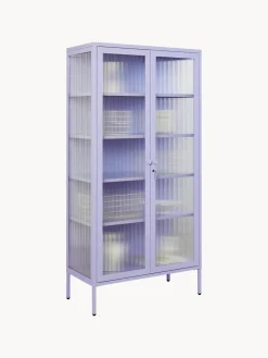 Outlet Vitrina de metal con cristal acanalado The Collector Vitrinas|Vitrinas