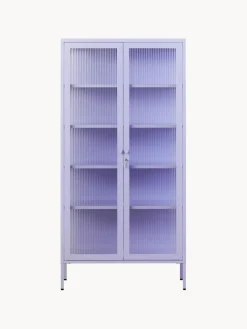 Outlet Vitrina de metal con cristal acanalado The Collector Vitrinas|Vitrinas