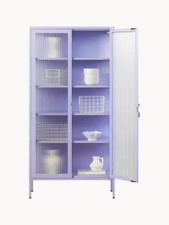 Outlet Vitrina de metal con cristal acanalado The Collector Vitrinas|Vitrinas