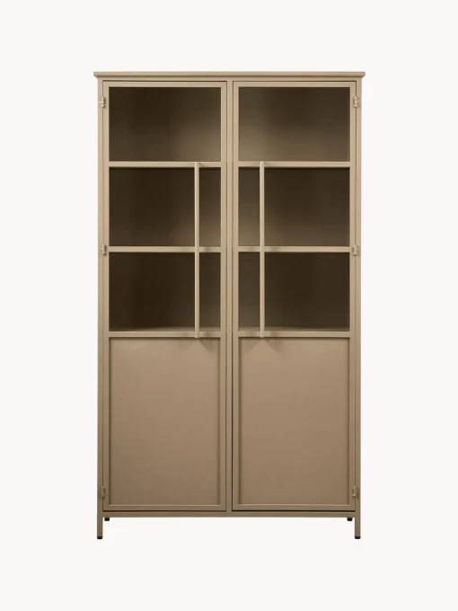 Vitrinas|Vitrinas> Vitrina de metal Exhibit Beige mate