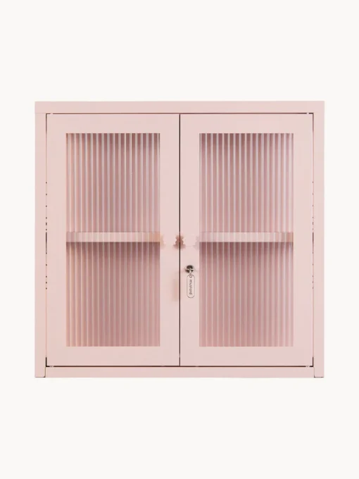 Estanterías De Pared|Vitrinas>Mustard Made Vitrina de pared The Kit Transparente, rosa claro