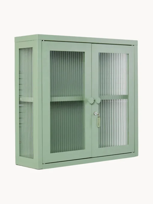 Estanterías De Pared|Vitrinas>Mustard Made Vitrina de pared The Kit Transparente, verde menta
