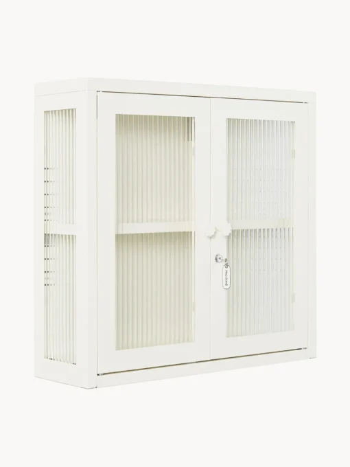 Estanterías De Pared|Vitrinas>Mustard Made Vitrina de pared The Kit Transparente, Off White