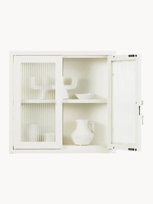 Estanterías De Pared|Vitrinas>Mustard Made Vitrina de pared The Kit Transparente, Off White