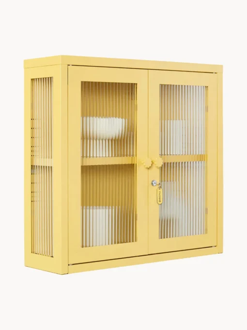 Estanterías De Pared|Vitrinas>Mustard Made Vitrina de pared The Kit Transparente, amarillo claro