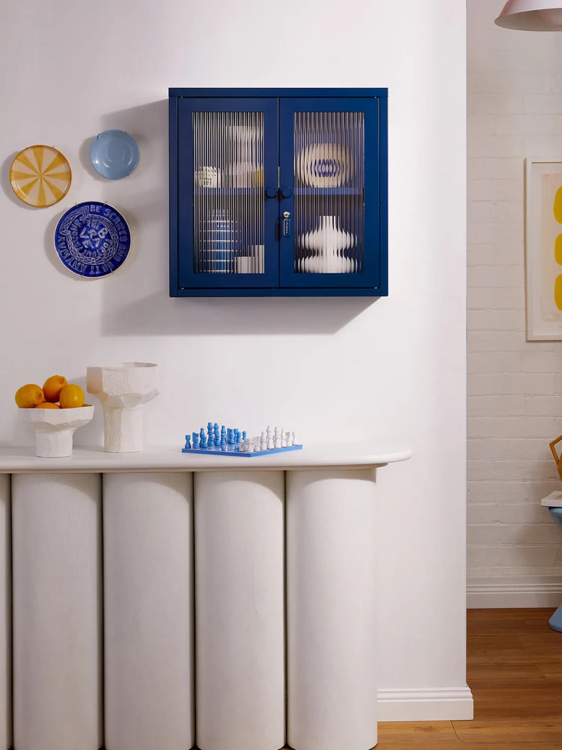 Estanterías De Pared|Vitrinas>Mustard Made Vitrina de pared The Kit Transparente, azul oscuro