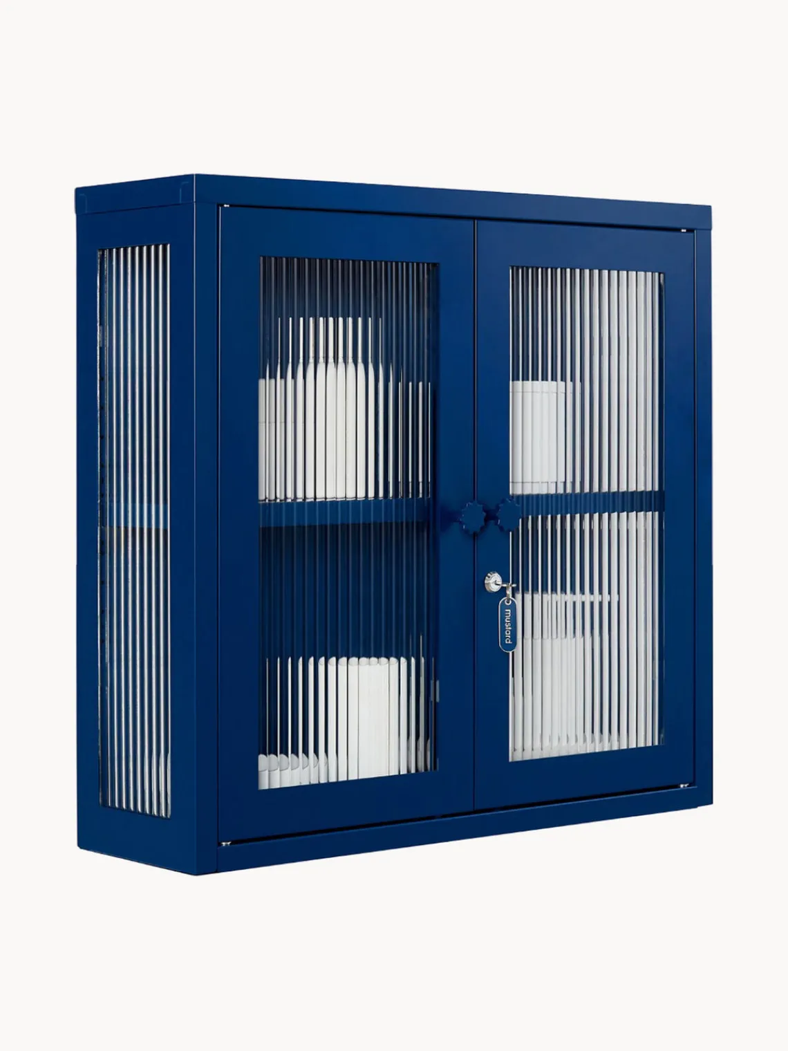 Estanterías De Pared|Vitrinas>Mustard Made Vitrina de pared The Kit Transparente, azul oscuro