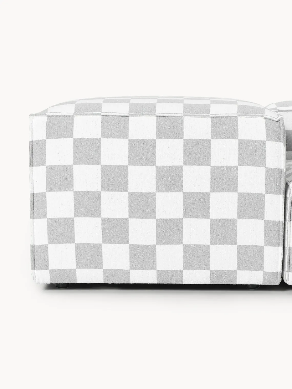 Sofás>Westwing Collection Westwing | Crosby Studios, sofá modular con reposabrazos anchos Lennon (3 plazas) Tejido gris claro, blanco