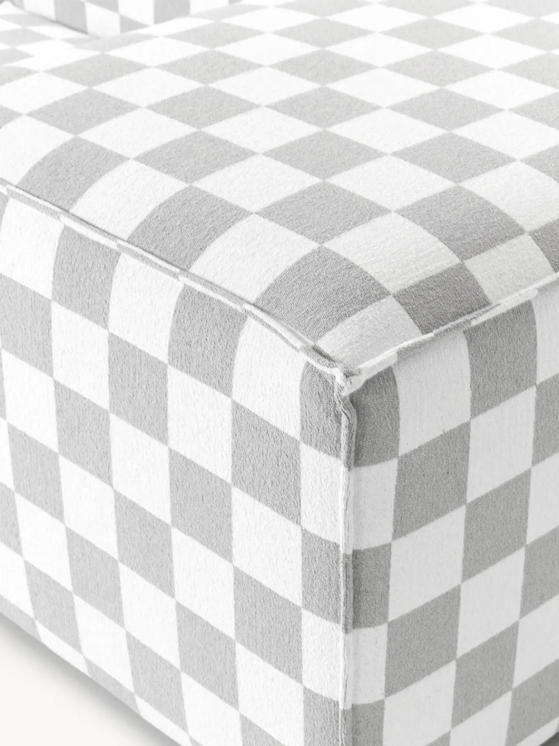 Sofás>Westwing Collection Westwing | Crosby Studios, sofá modular con reposabrazos anchos Lennon (3 plazas) Tejido gris claro, blanco