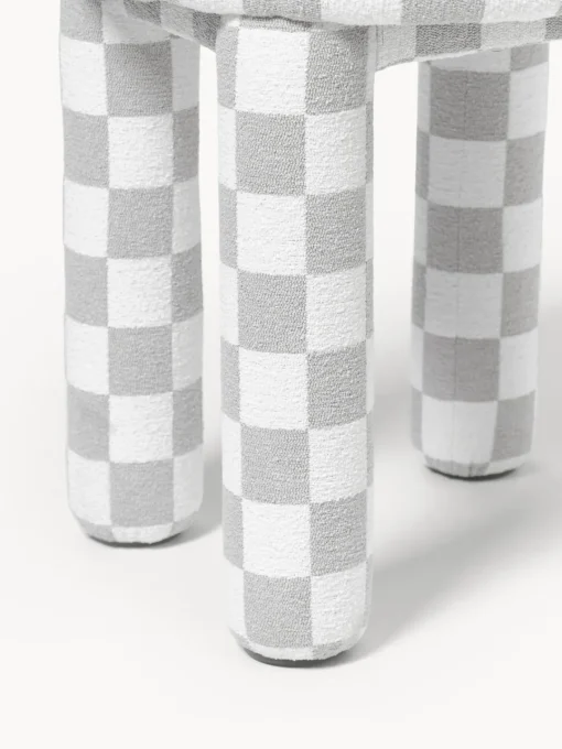Pufs Y Otomanos|Pufs Y Otomanos>Westwing Collection Westwing | Crosby Studios, taburete tapizado Tabouret Blanco, gris claro