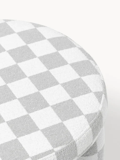 Pufs Y Otomanos|Pufs Y Otomanos>Westwing Collection Westwing | Crosby Studios, taburete tapizado Tabouret Blanco, gris claro