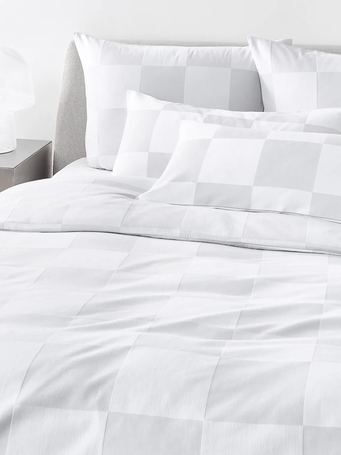 Online Westwing | Crosby Studios, funda nórdica de algodón a cuadros Damier Mantas|Fundas Nórdicas