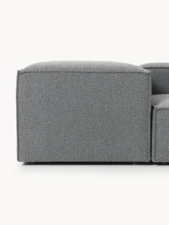 Butacas|Sillones></noscript>Westwing Collection Westwing | Crosby Studios, sillón en tejido bouclé con reposabrazos anchos Lennon Bouclé gris antracita