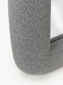 Jarrones|Decoración></noscript>Westwing Collection Westwing | Crosby Studios, espejo de pie con marco en tejido bouclé Glace Gris oscuro
