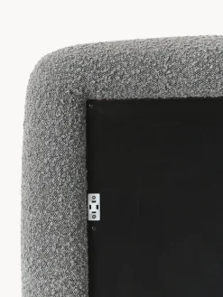 Jarrones|Decoración></noscript>Westwing Collection Westwing | Crosby Studios, espejo de pie con marco en tejido bouclé Glace Gris oscuro
