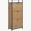 Best Zapatero de madera con compartimentos plegables Seaford Zapateros|Zapateros