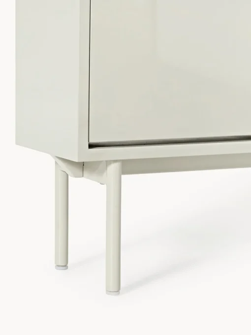 Zapateros|Zapateros>Westwing Collection Zapatero de madera con compartimentos plegables Elona Beige claro brillante