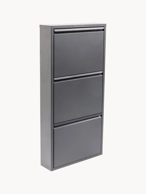 Zapateros|Zapateros>Kare Design Zapatero de pared Caruso, puertas abatibles Gris antracita