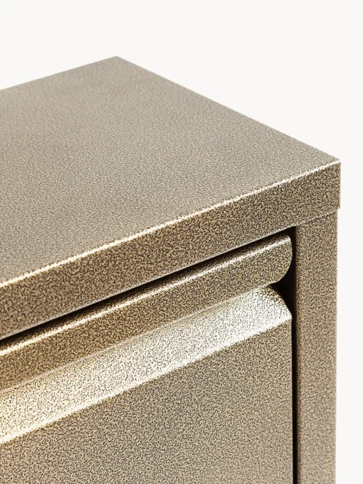 Zapateros|Zapateros>Kare Design Zapatero de pared Caruso, puertas abatibles Dorado con efecto envejecido