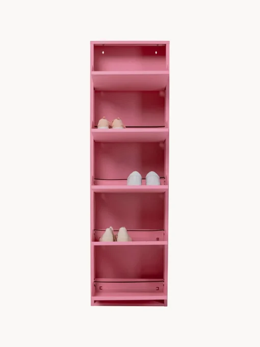 Zapateros|Zapateros>Kare Design Zapatero de pared con compartimentos plegables Caruso Rosa